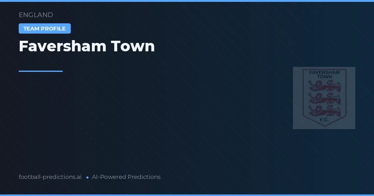 Faversham Town voorspellingen & statistieken
