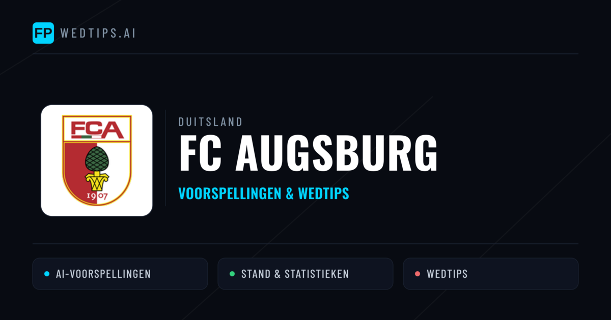 FC Augsburg voorspellingen & statistieken