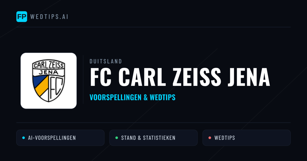 FC Carl Zeiss Jena voorspellingen & statistieken