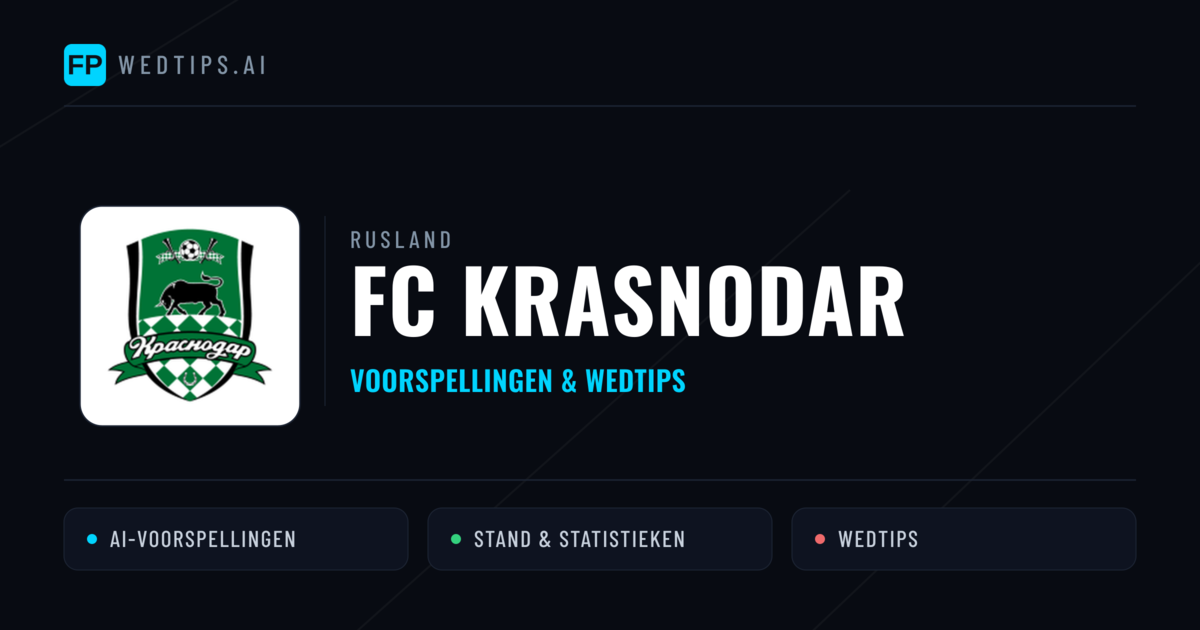 FC Krasnodar voorspellingen & statistieken