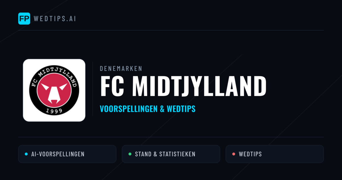 FC Midtjylland voorspellingen & statistieken