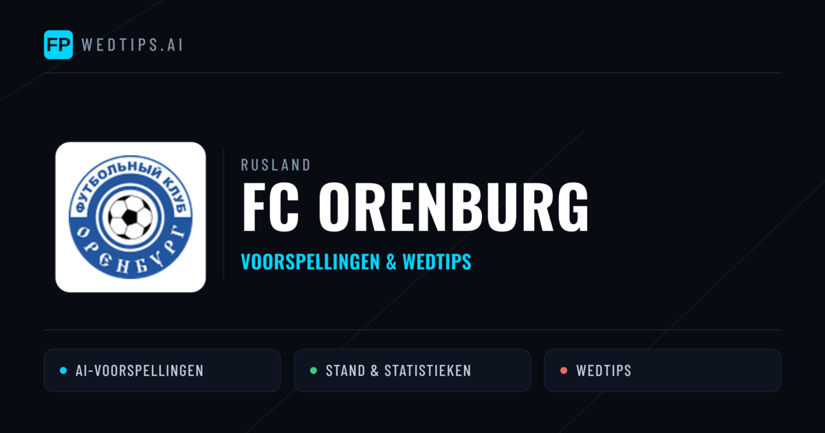 FC Orenburg voorspellingen & statistieken