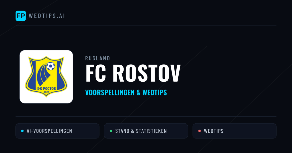 FC Rostov voorspellingen & statistieken