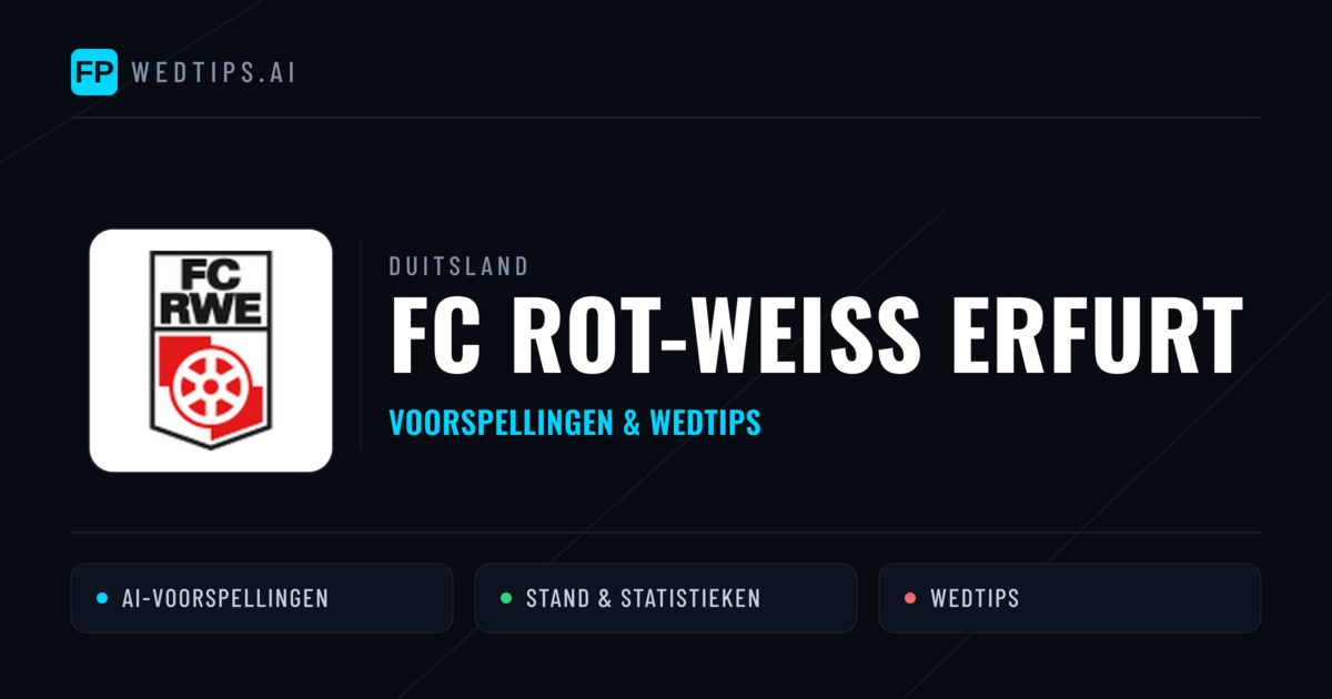FC Rot-Weiß Erfurt voorspellingen & statistieken