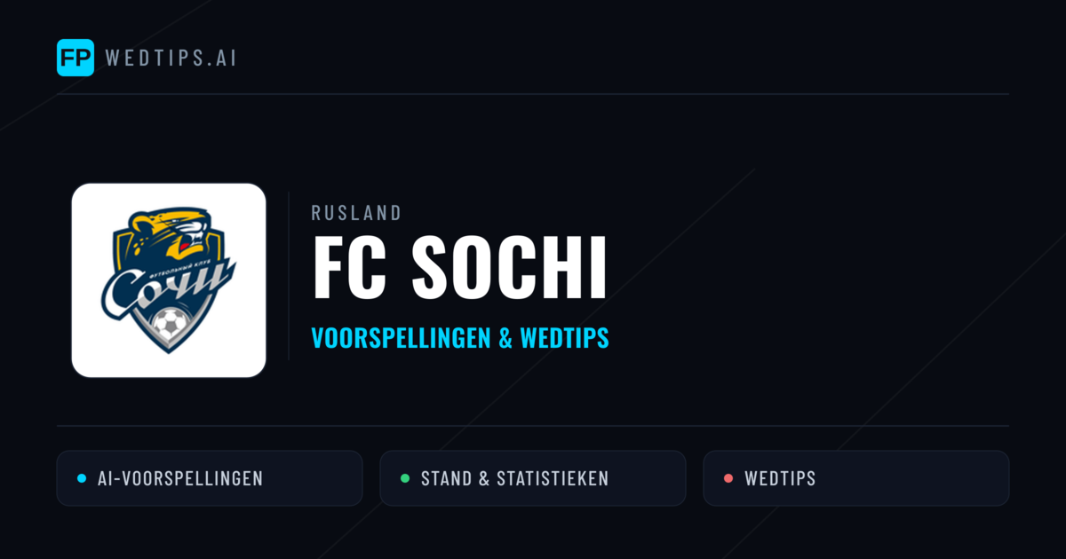 FC Sochi voorspellingen & statistieken