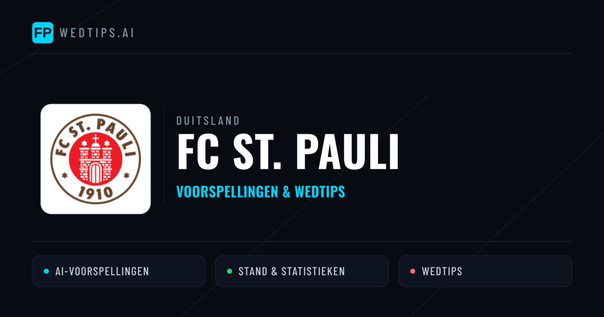 FC St. Pauli voorspellingen & statistieken