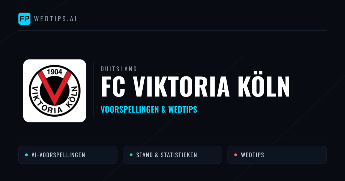 FC Viktoria Köln voorspellingen & statistieken