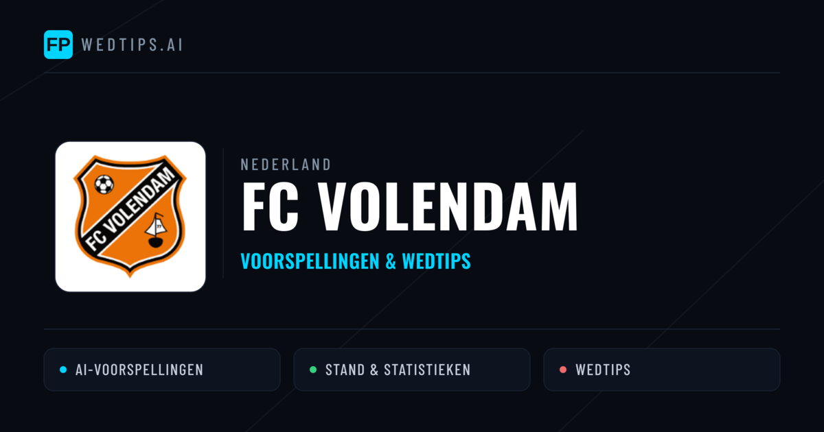 FC Volendam voorspellingen & statistieken