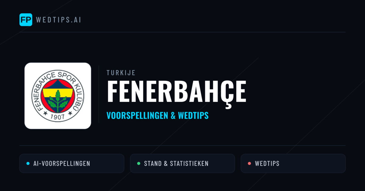 Fenerbahçe voorspellingen & statistieken