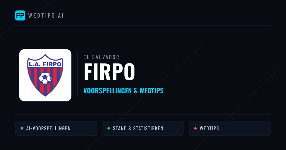 Firpo voorspellingen & statistieken