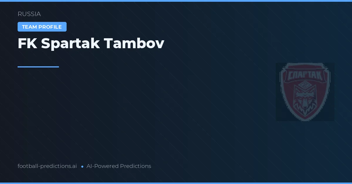 FK Spartak Tambov voorspellingen & statistieken