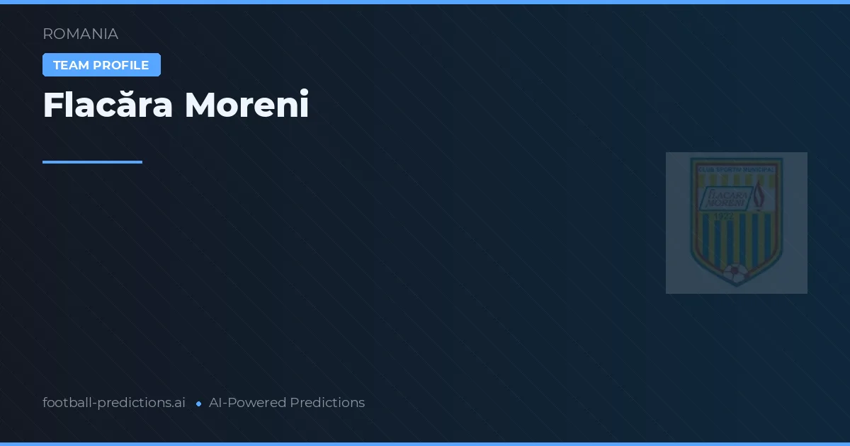 Flacăra Moreni voorspellingen & statistieken