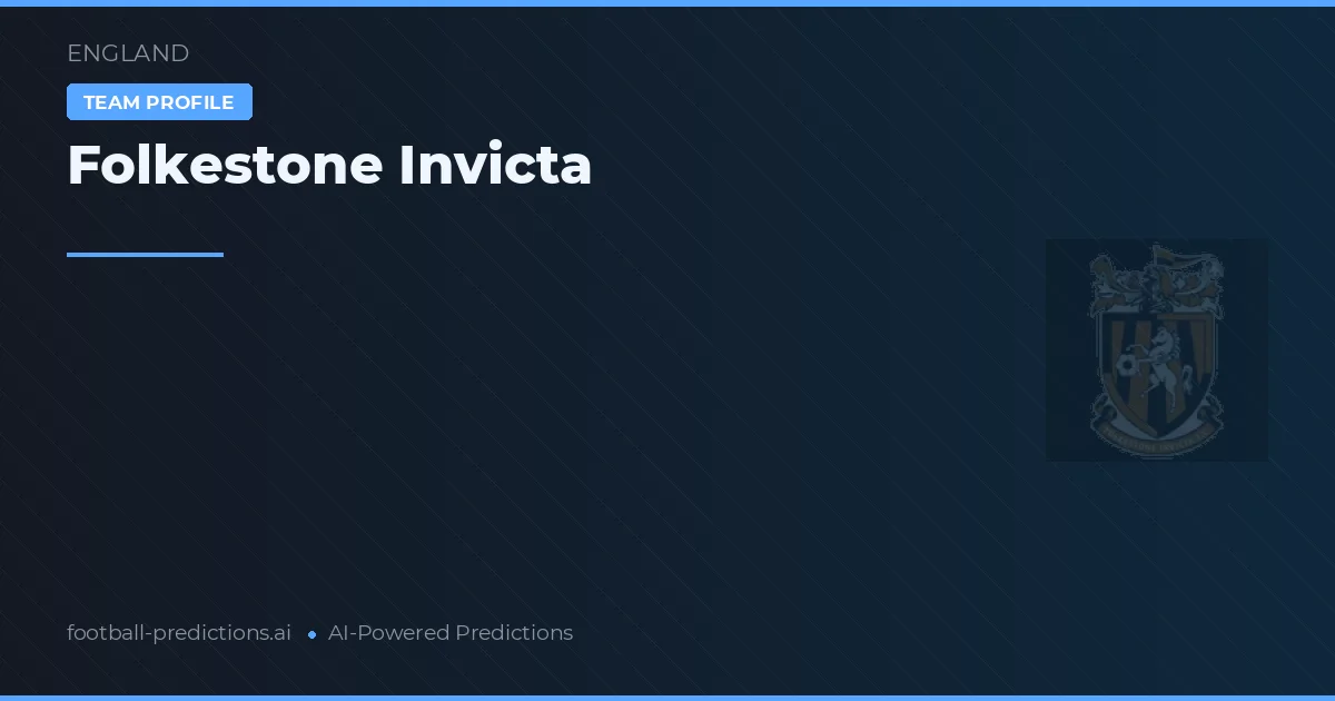 Folkestone Invicta voorspellingen & statistieken
