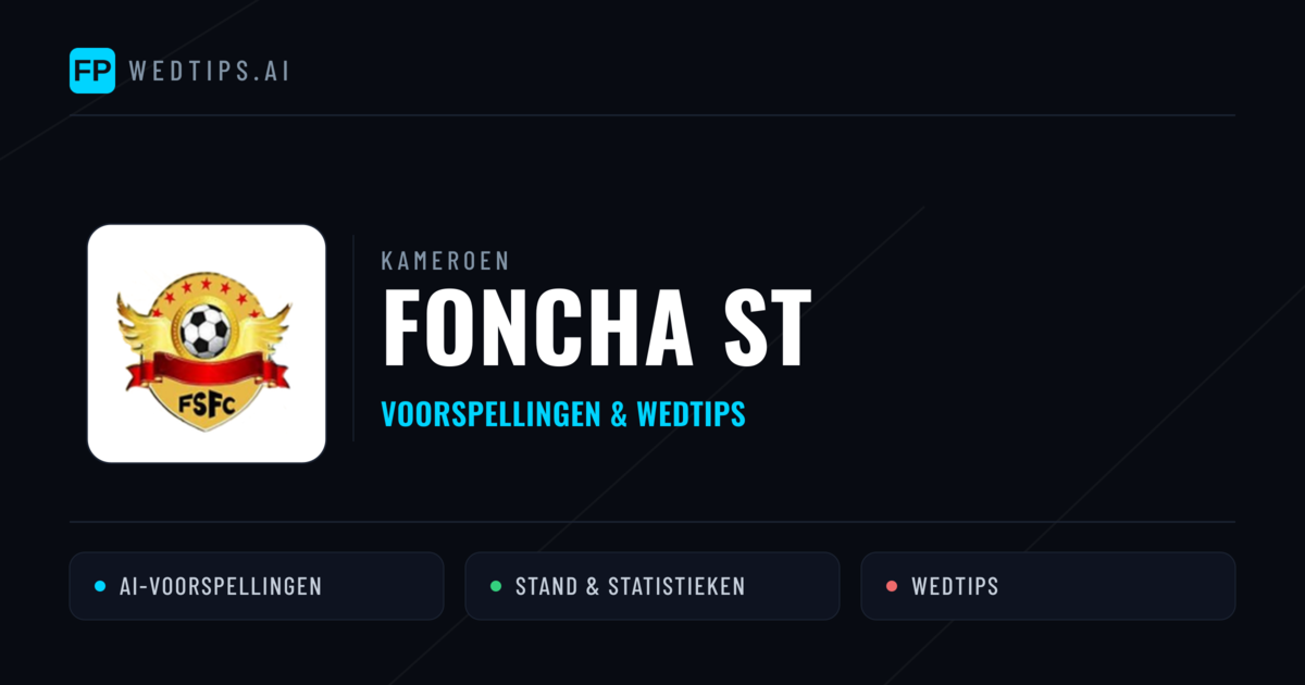 Foncha ST voorspellingen & statistieken