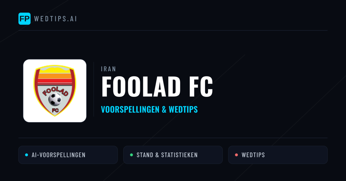 Foolad FC voorspellingen & statistieken