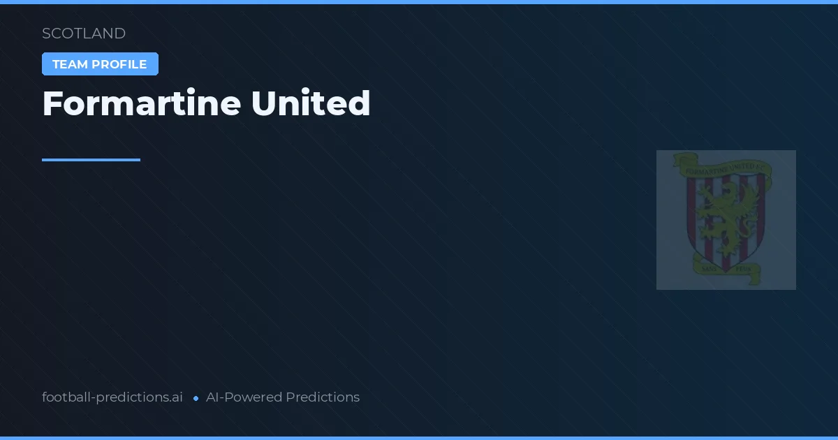 Formartine United voorspellingen & statistieken