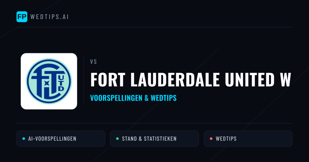 Fort Lauderdale United W voorspellingen & statistieken