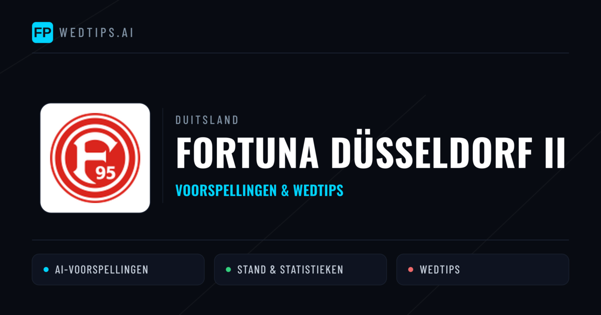 Fortuna Düsseldorf II voorspellingen & statistieken