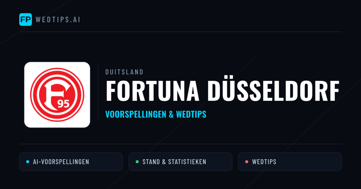 Fortuna Düsseldorf voorspellingen & statistieken