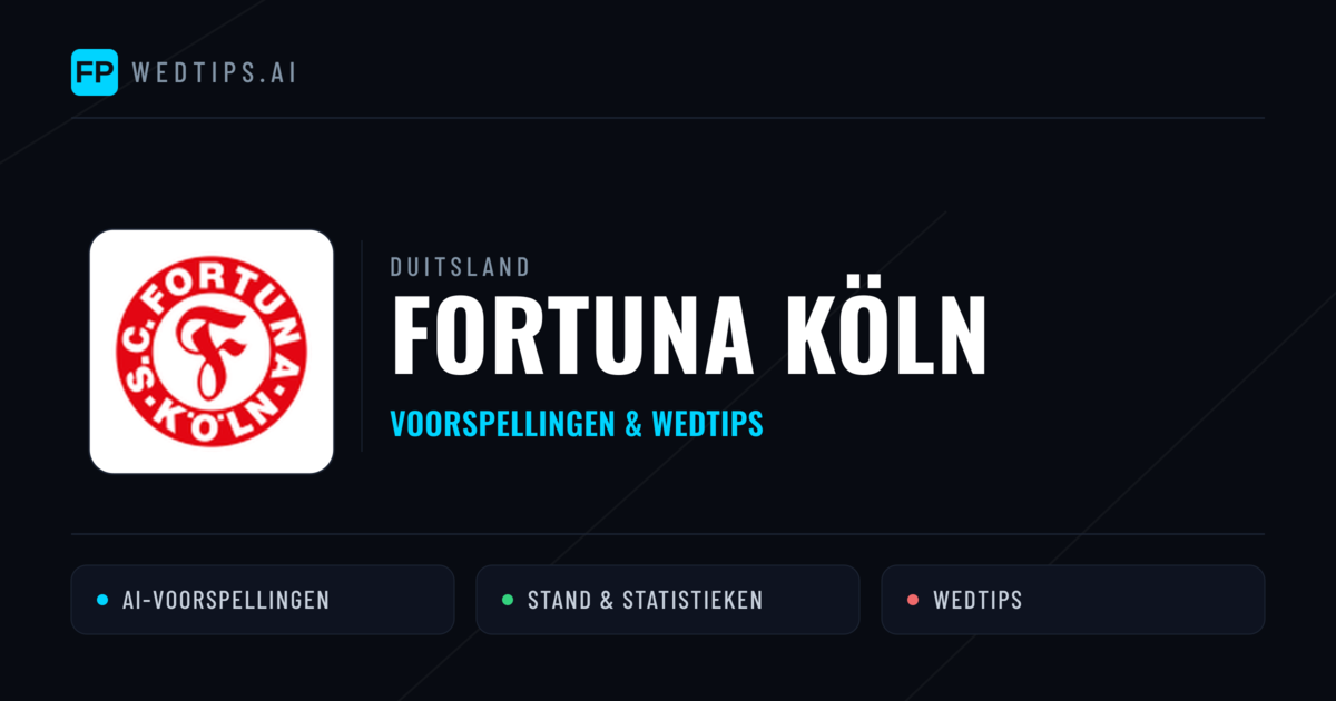 Fortuna Köln voorspellingen & statistieken
