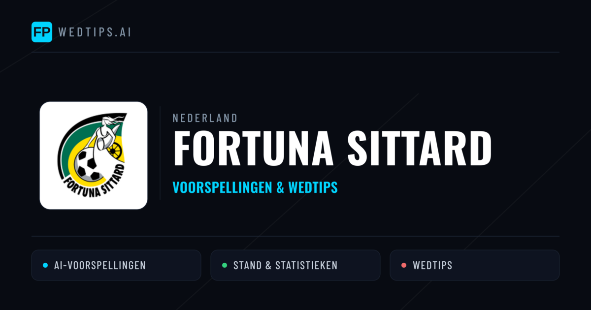 Fortuna Sittard voorspellingen & statistieken