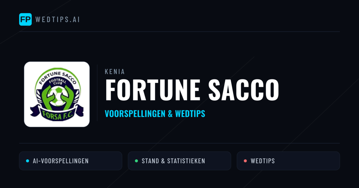 Fortune Sacco voorspellingen & statistieken