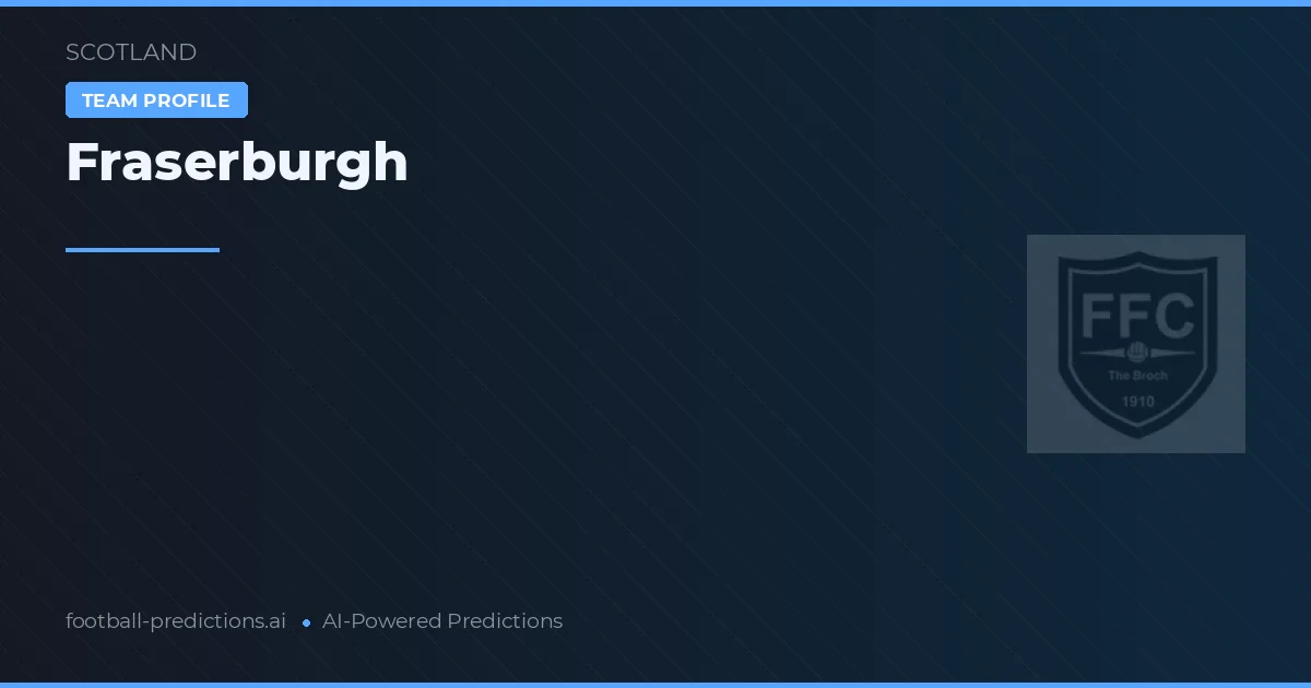 Fraserburgh voorspellingen & statistieken