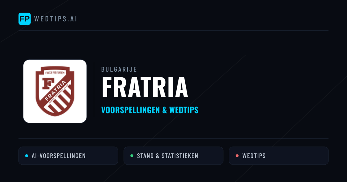 Fratria voorspellingen & statistieken