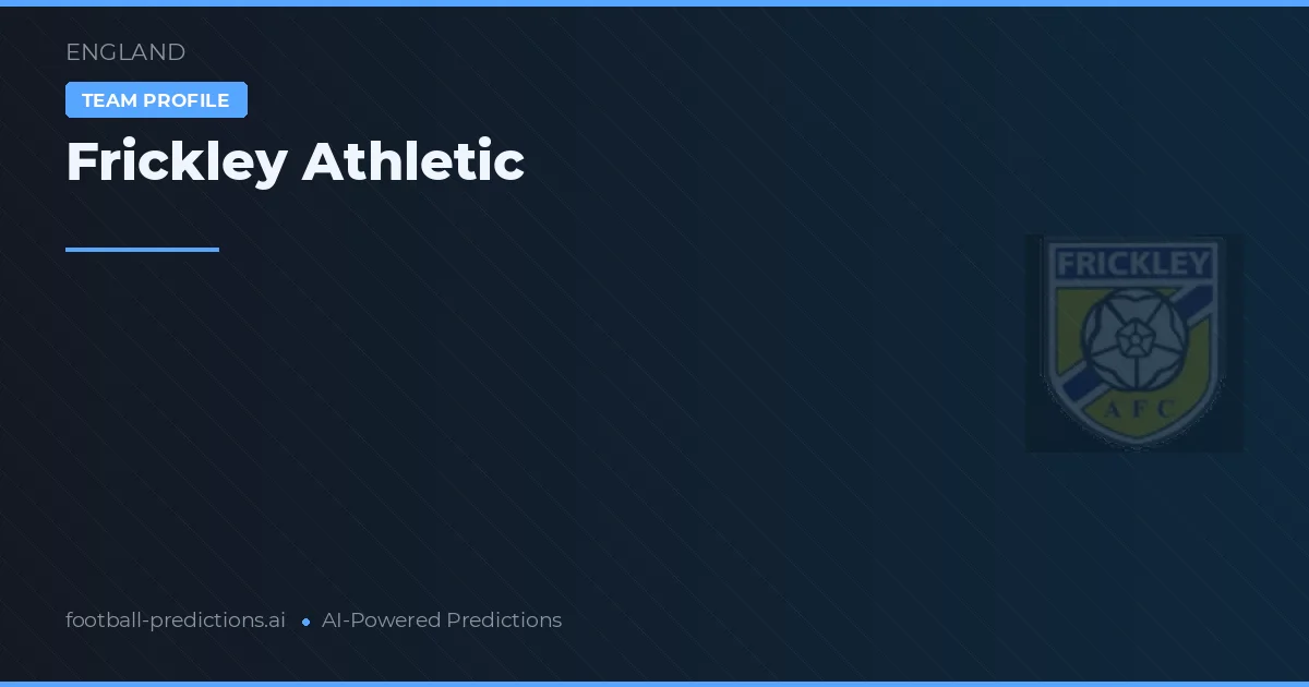 Frickley Athletic voorspellingen & statistieken