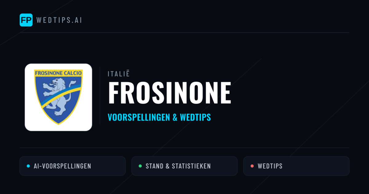Frosinone voorspellingen & statistieken
