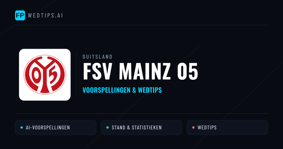 FSV Mainz 05 voorspellingen & statistieken