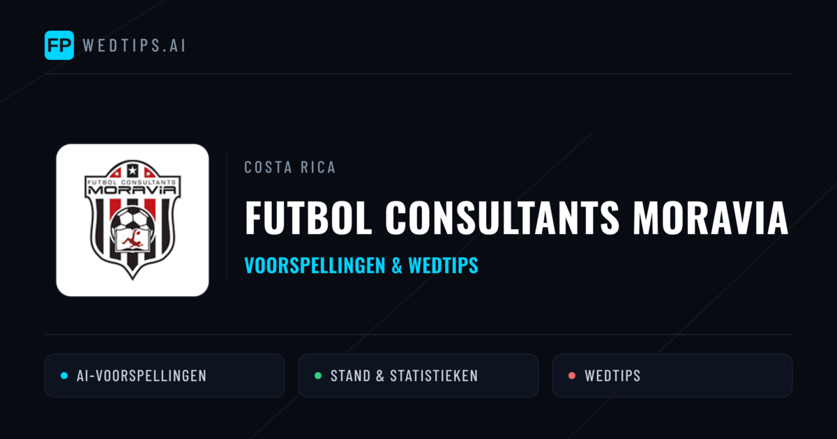 Futbol Consultants Moravia voorspellingen & statistieken