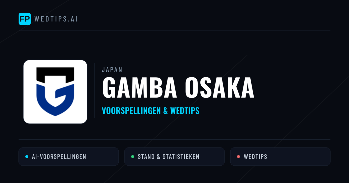 Gamba Osaka voorspellingen & statistieken