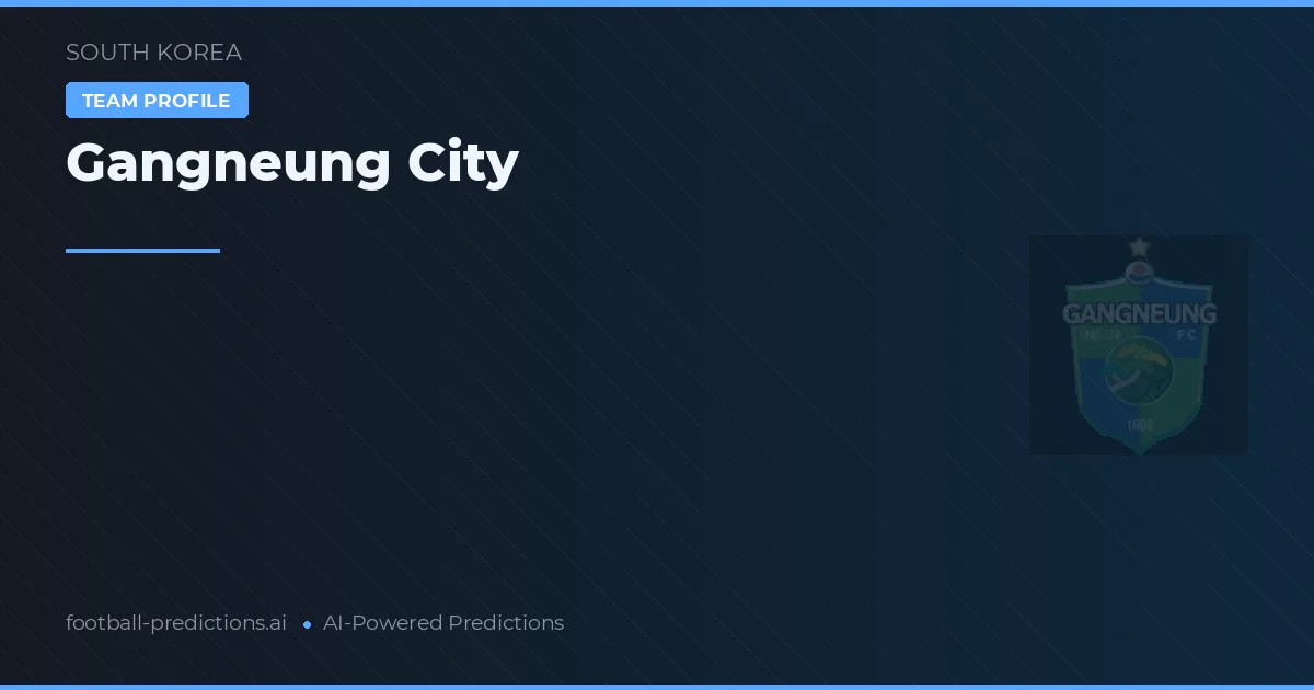 Gangneung City voorspellingen & statistieken