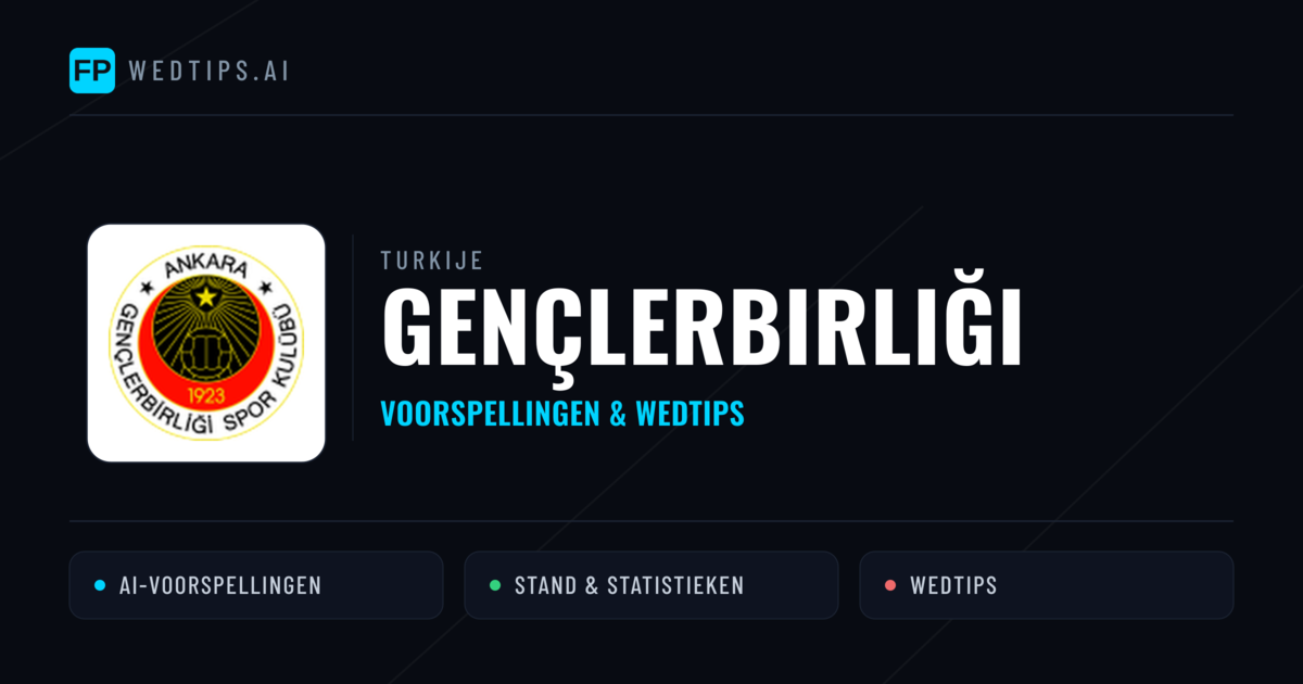 Gençlerbirliği voorspellingen & statistieken