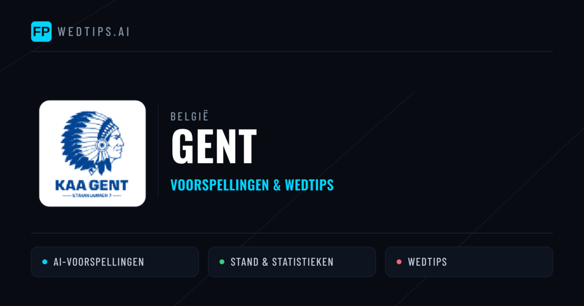 Gent voorspellingen & statistieken