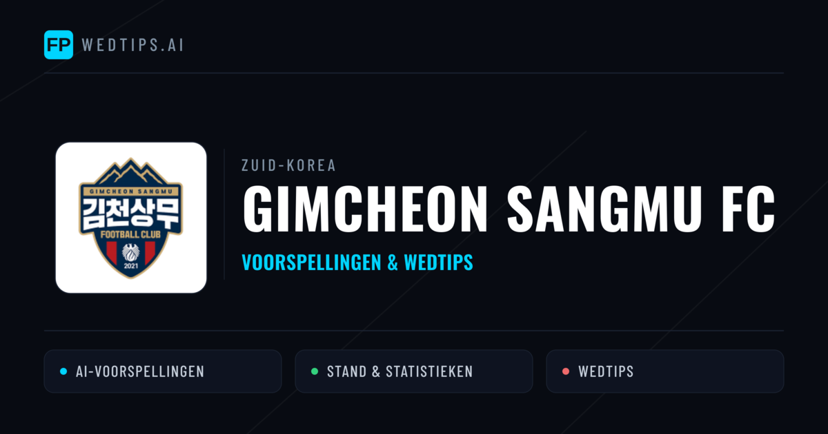 Gimcheon Sangmu FC voorspellingen & statistieken