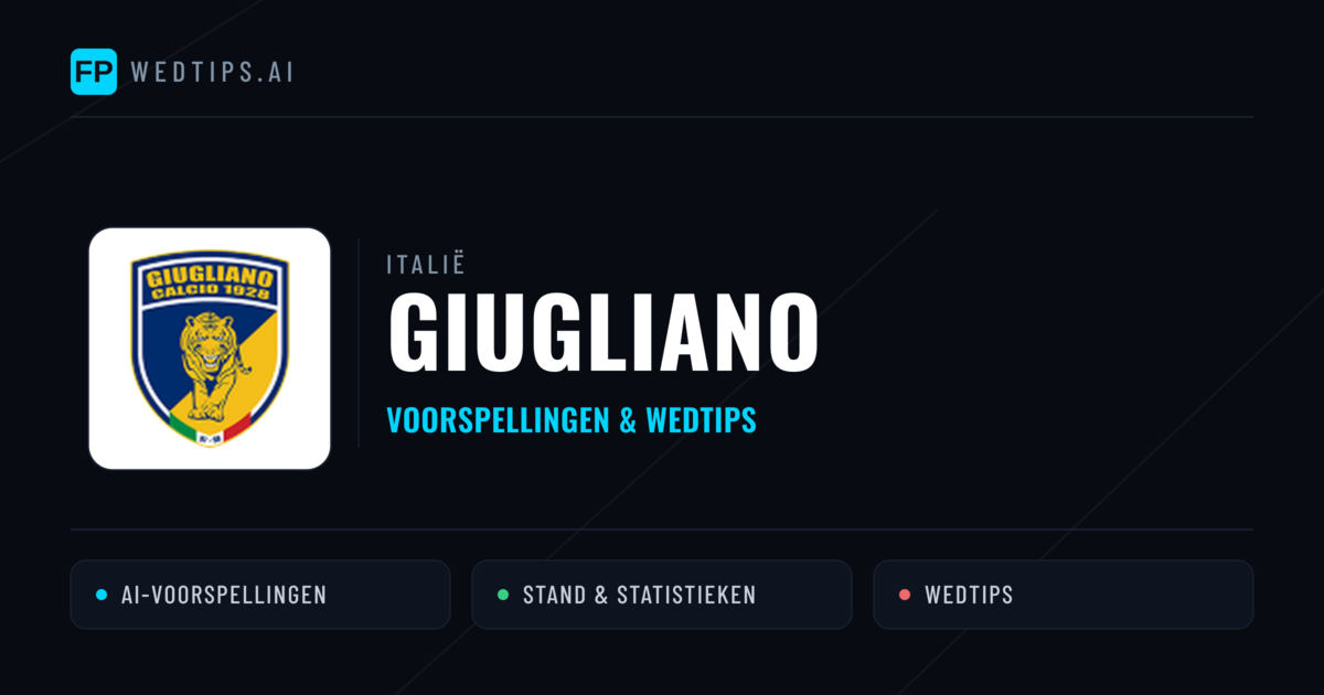 Giugliano voorspellingen & statistieken