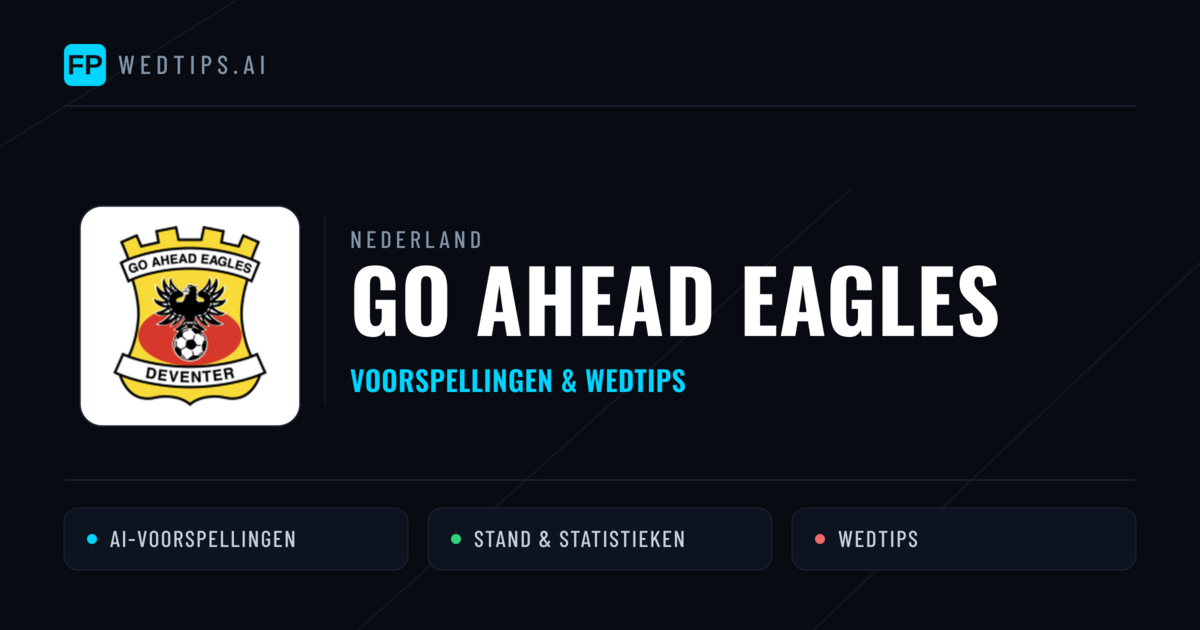 Go Ahead Eagles voorspellingen & statistieken