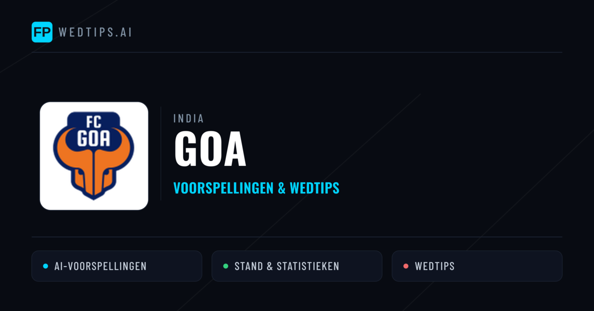 Goa voorspellingen & statistieken