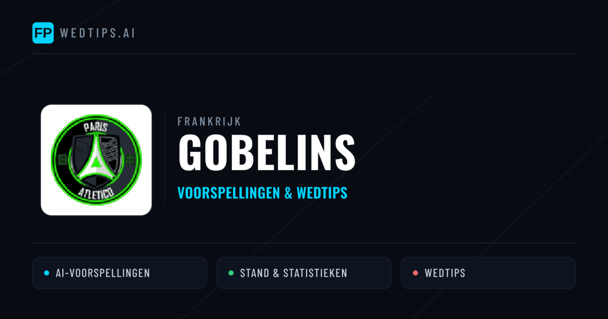Gobelins voorspellingen & statistieken