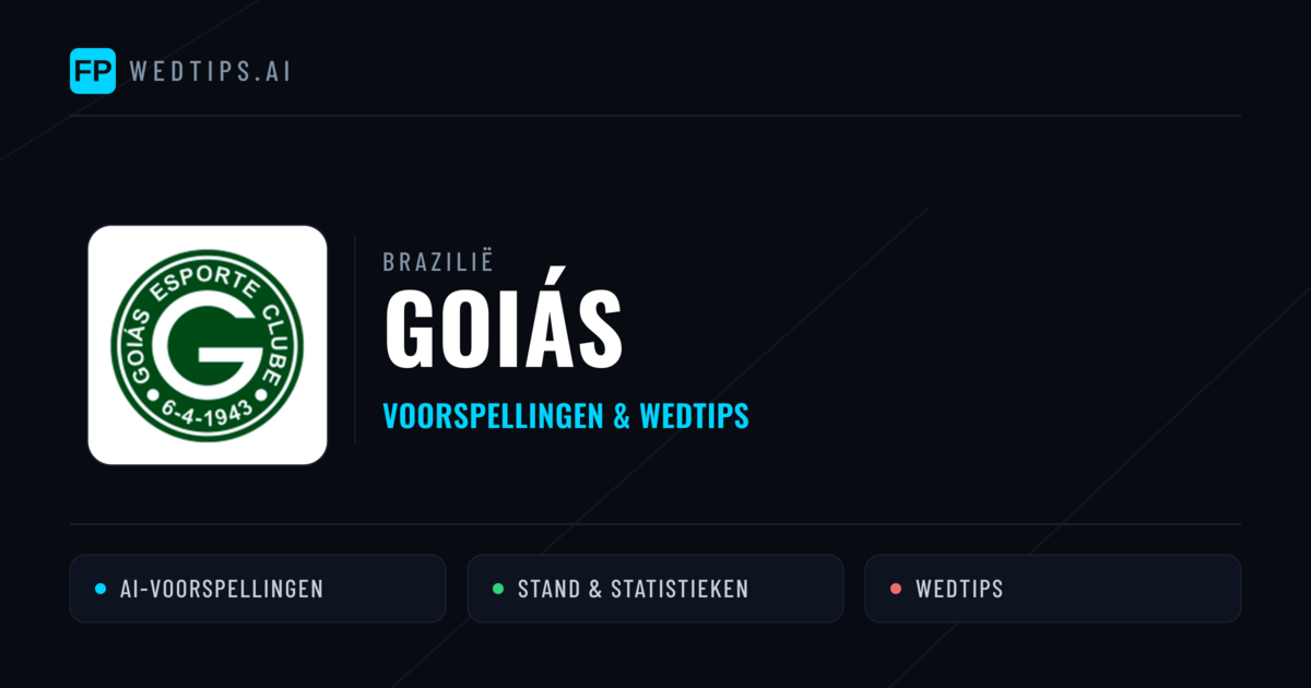 Goiás voorspellingen & statistieken