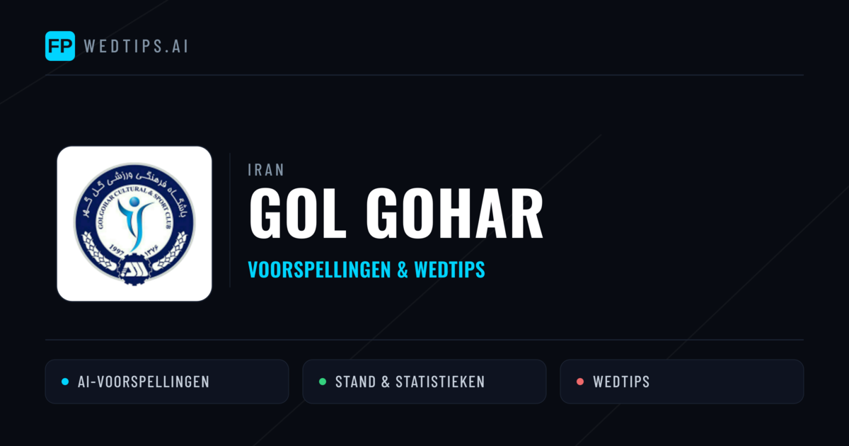 Gol Gohar voorspellingen & statistieken