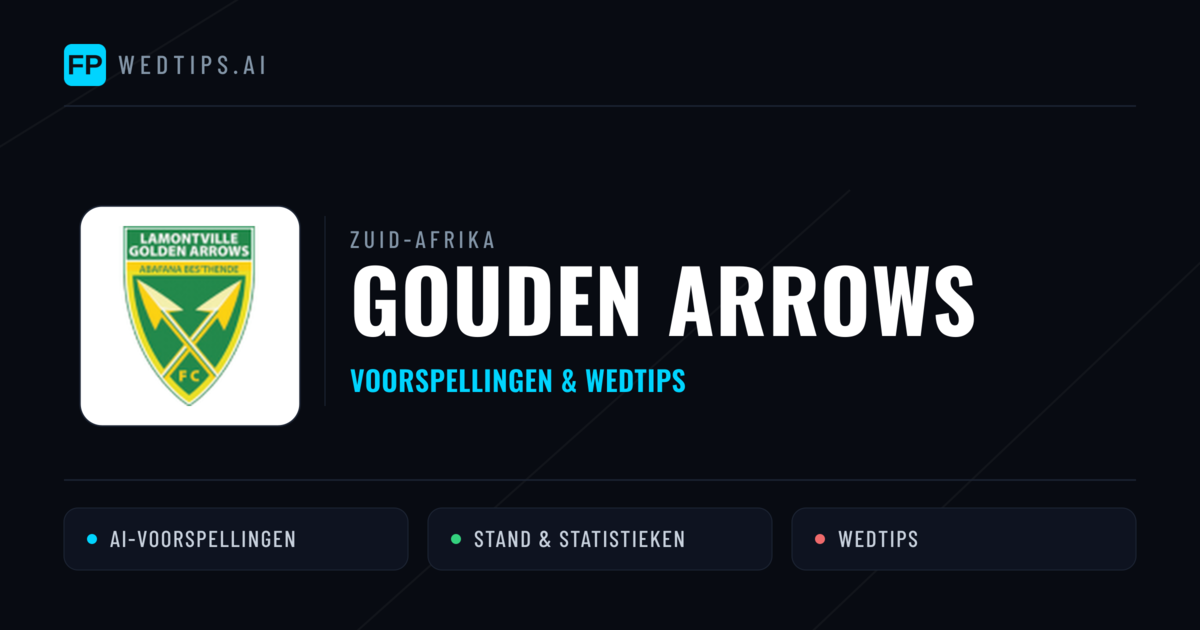 Gouden Arrows voorspellingen & statistieken