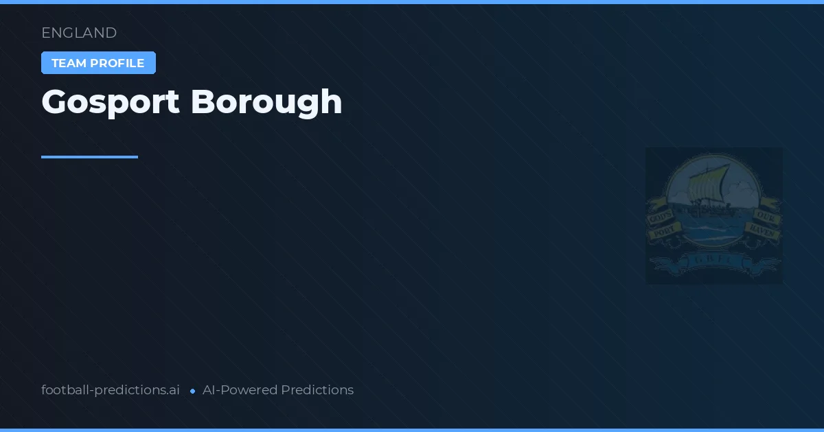 Gosport Borough voorspellingen & statistieken