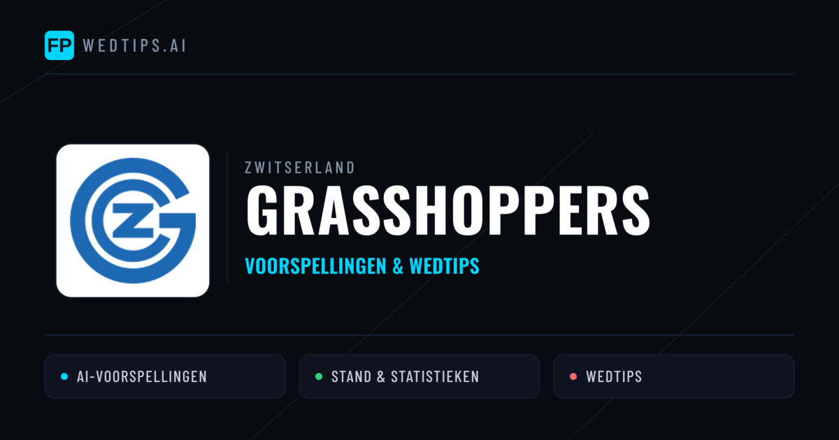 Grasshoppers voorspellingen & statistieken