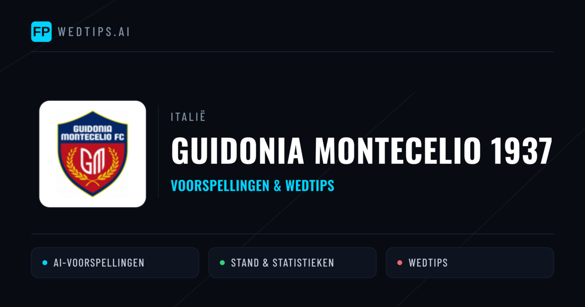 Guidonia Montecelio 1937 voorspellingen & statistieken