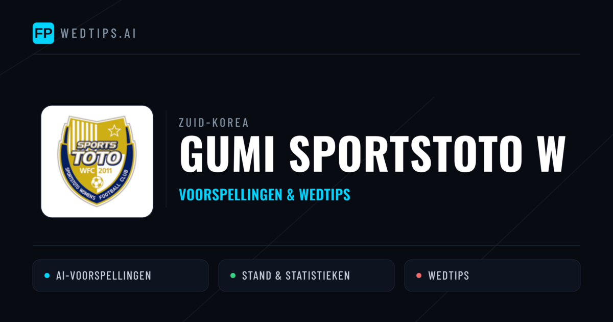 Gumi Sportstoto W voorspellingen & statistieken