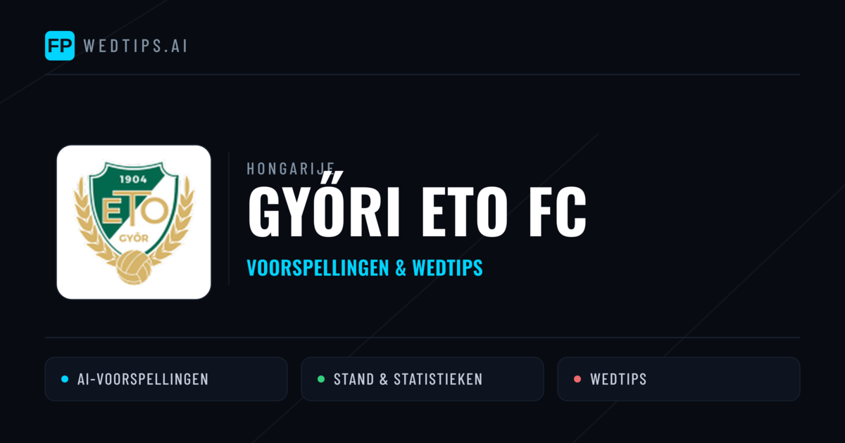 Győri ETO FC voorspellingen & statistieken