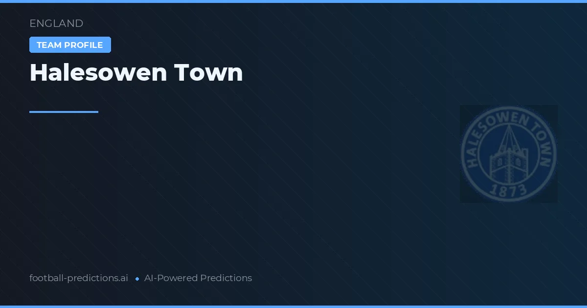 Halesowen Town voorspellingen & statistieken